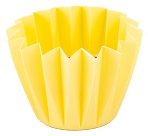 Citronella dvouknotá lampion plast žlutá 130x90 mm