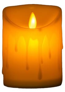 Emocio LED svíčka tančící plamen 75x100 mm, krémová
