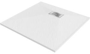 Mexen Hugo čtvercový sprchový kout SMC 70 x 70 cm, bílý, krytina inox - 42107070-X
