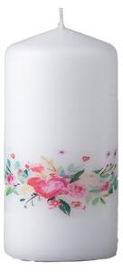 Válec 60x120 mm kytice, svíčka
