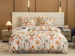 Povlečení z mikrovlákna FLORAL RIBBON krémové Rozměr povlečení: 70 x 90 cm | 140 x 220 cm