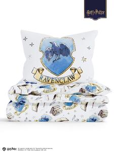 MK Lůžkoviny Mikroplyšové povlečení Harry Potter - Havraspár bílé 140 × 200 cm, 70 x 90 cm