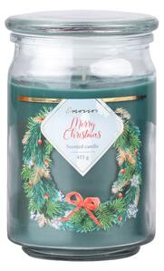 Emocio Merry Christmas - vonná svíčka ve skle 193×142 mm se skleněným víčkem