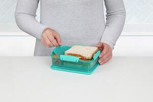 Sistema Dělený svačinový box Lunch Snack Attack Duo s 2 oddělenými přihrádkami 975 ml, mátová