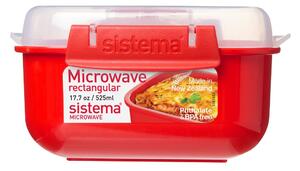 Sistema® Microwave™ Krabička na ohřev jídla 525 ml, červená