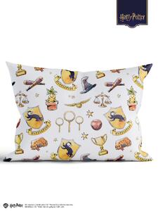 MK Lůžkoviny Povlak na polštář mikroplyš Harry Potter 40 × 60 cm - Mrzimor bílé