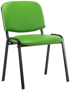 Židle Ken z umělé kůže - zelená