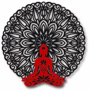 3D nástěnná dekorace Buddha v mandale 50, 70, 90 cm: Překližka Topol Překližka Topol Rozměr 50 cm 4007-54819 PR0367