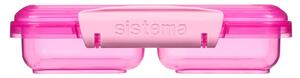 Sistema® Lunch™ Krabička na svačinu se 2 oddíly 350 ml, růžová