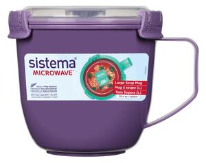 Sistema® Microwave™ Hrnek na polévku a dušené pokrmy 900 ml, fialová