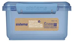 Sistema® Ocean Bound Krabička na oběd s příborem 1,2 l, modrá