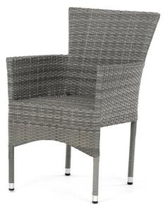 Zahradní židle Autronic šedá kov AZC-S2118 GREY