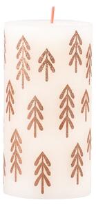 Bolsius Rustic s potiskem Válec 68x130mm Soft Pearl svíčka