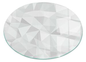 Kulatá skleněná podložka pod kamna Geometrická abstrakce ve tvarech ppkon-00056580