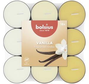Bolsius Čajové 18ks Vanilla basic tříbarevné, vonné svíčky