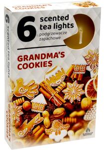 Čajové 6ks Grandmas cookies vonné svíčky