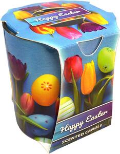 Sklo Verona 73x77 mm Easter tulips, vonná svíčka
