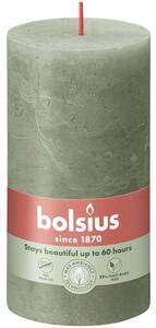 Bolsius Rustic Shine Válec 68x130mm Fresh Olive, zelená svíčka