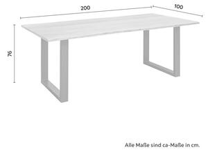 Jídelní stůl z akácie Malmo 200x100cm