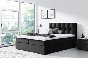 HezkýNábytek.cz Boxspring postel Maddox (120x200) (ekokůže Soft 011 (černá)). 1058930