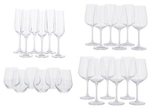 Silvercrest® Sklenice na sekt / Sklenice na bílé víno / Sklenice na červené víno / Sklenice na vodu (100395535)