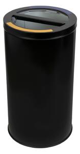 Alda Koš na tříděný odpad STREAM DUO s držákem pytlů, 2 x 35 L, nerezová ocel, černá
