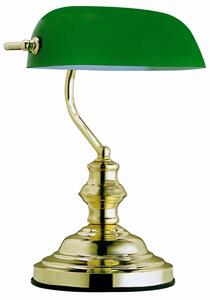Globo Lighting Antique stolní lampička 1x60 W mosaz-zelená 2491