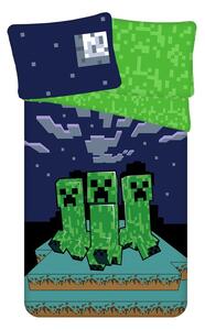 Povlečení bavlna Minecraft Sssleep Tight 140x200, 70x90 cm