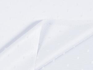 Teflonová látka na ubrusy TF-084 Obdélníčky na bílém - šířka 160 cm