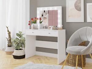 Toaletní stolek s osvětlením Kiang, Barva: bílá molet 5903211034626