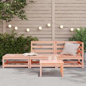Zahradní pohovka s podnožkou 2místná masivní dřevo douglasky