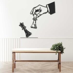 Elegantní dvoudílný obraz šachový design - ŠACHMAT| SENTOP: Přírodní překližka - Topol přírodní Rozměr 20 x 20 cm 4113-63128 PR0435 plywood