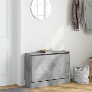 Botník betonově šedý 80 x 21 x 57 cm kompozitní dřevo