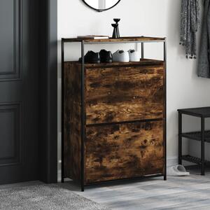 Botník kouřový dub 75 x 34 x 112 cm kompozitní dřevo