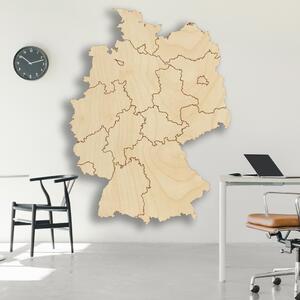 SENTOP | Dřevěná nástěnná mapa Německo - 16 dílků | SENTOP M004