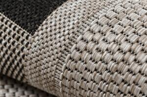 Dywany Luszczow Kusový koberec SIZAL FLOORLUX 20195 stříbro / černý Rozměr koberce: 80 x 150 cm