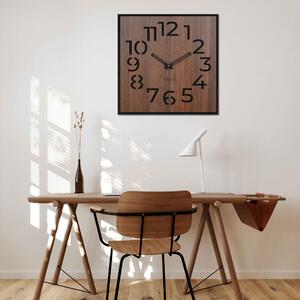 Dřevěné hodiny na zeď - Sentop | HDFK024 | ořech wenge: HDF - Orech Wenge HDF - Orech Wenge 30 cm Světlé 4203-69114 HDFK024-orech wenge