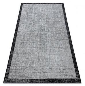 Dywany Luszczow Kusový koberec SIZAL FLOORLUX 20401 vzor rámu stříbrný / Černá Rozměr koberce: 140 x 200 cm