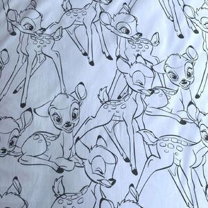 Bavlněné povlečení do postýlky s motivem Bambiho. Rozměr povlečení 100x135, 40x60 cm