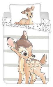 Bavlněné povlečení do postýlky s motivem Bambiho. Rozměr povlečení 100x135, 40x60 cm