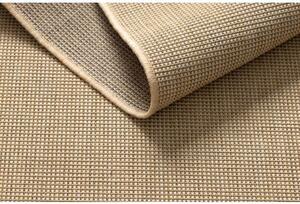 Dywany Luszczow Kusový koberec SIZAL FLOORLUX 20580 hladký, jednobarevný - přírodní / káva Rozměr koberce: 80 x 150 cm