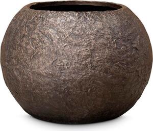 Rocky Globe květináč, Ø 60/80 cm, výška 43/57 cm, černá žula/bronz Barva květináče: Bronz, Rozměry: Průměr 60 cm, Výška 43 cm