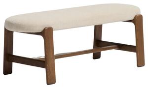 Kave Home Béžová ořechová lavice Granite 120 cm