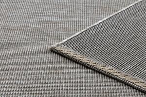 Dywany Luszczow Kusový koberec SIZAL FLOORLUX 20580 hladký, jednobarevný - stříbrný / černý Rozměr koberce: 80 x 150 cm