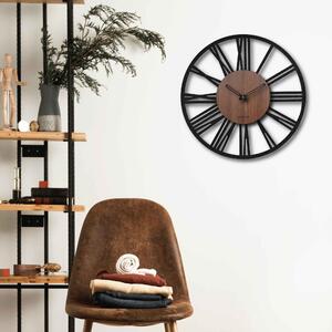 SENTOP | Římské nástěnné hodiny do moderního interiéru | SENTOP HDFK028-orech wenge analogové
