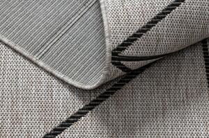 Dywany Luszczow Kusový koberec SIZAL FLOORLUX 20605 stříbrný / Černá / béžový Rozměr koberce: 60 x 110 cm