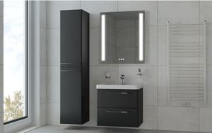 EBS Urban Vysoká skříňka 35x170cm L/P, černá mat-madlo chrom 1 set