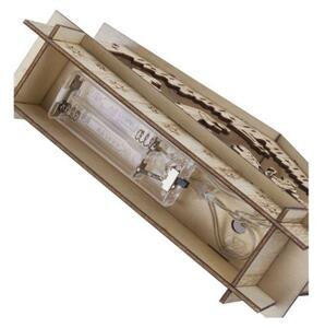 EMOS Dřevěný LED vánoční betlém s časovačem Bethle 15 cm teplá bílá