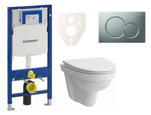Cenově zvýhodněný závěsný WC set Geberit do lehkých stěn / předstěnová montáž + WC Laufen Laufen Pro Nordic SIKOGES3H3