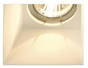LA 148071 PLASTRA typu downlight, GU10, hranaté, bílá sádra - BIG WHITE (SLV)